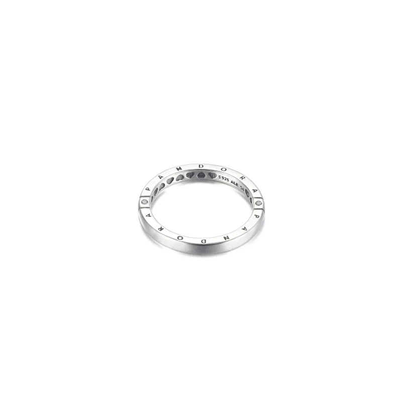 (Bild für) PANDORA Ring mit Logo und Herzen - 199482C01 - Ansicht 5