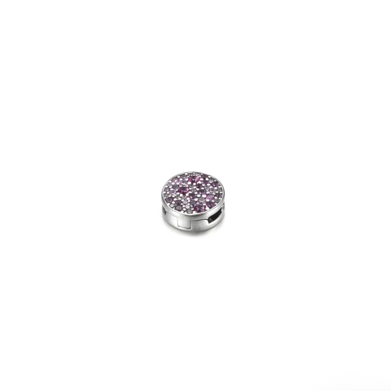 (Bild für) PANDORA Rosa Pavé-Clip-Charm - 799362C01 - Ansicht 4