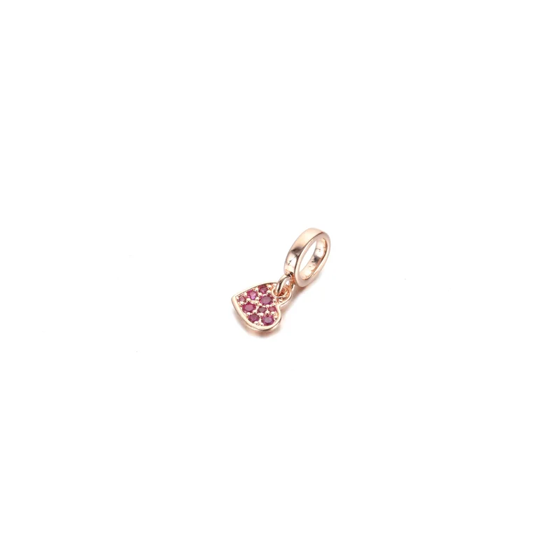 (Bild für) PANDORA Royal Purple Pavé Tilted Heart Dangle Charm - 789404C03 - Ansicht 2