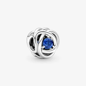 (Bild für) PANDORA September Blue Eternity Circle Charm - 790065C07