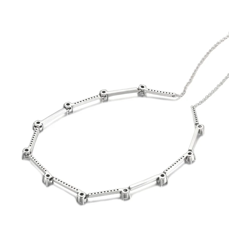 (Bild für) PANDORA Sparkling Pavé Collier Bars Halskette - 390059C01 - Ansicht 4