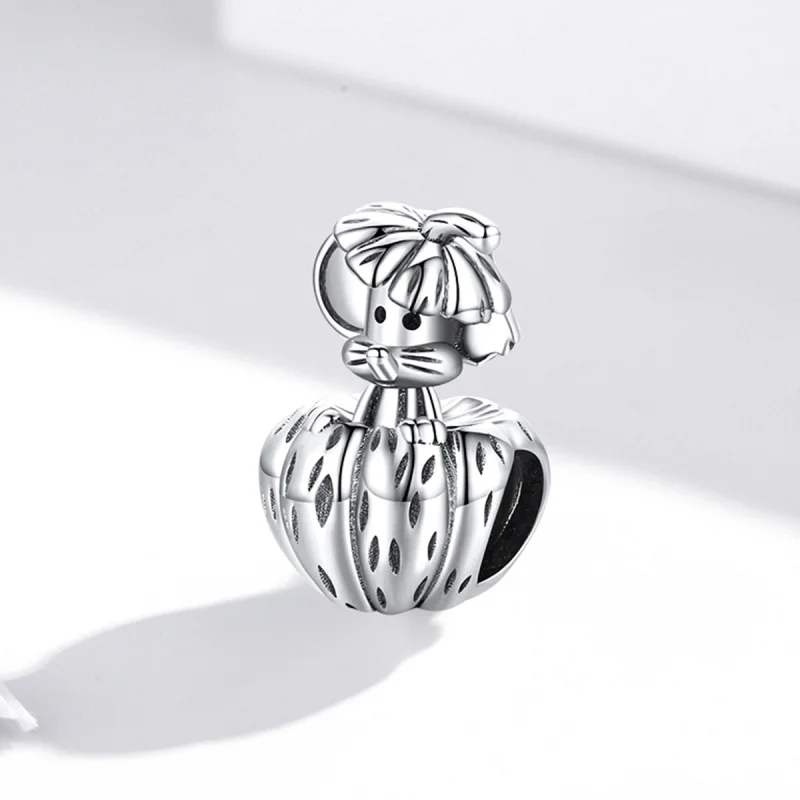 (Bild für) Pandora Style Silber „Eine Ratte, die Kürbisse stiehlt“-Charm - SCC1927 - Ansicht 2