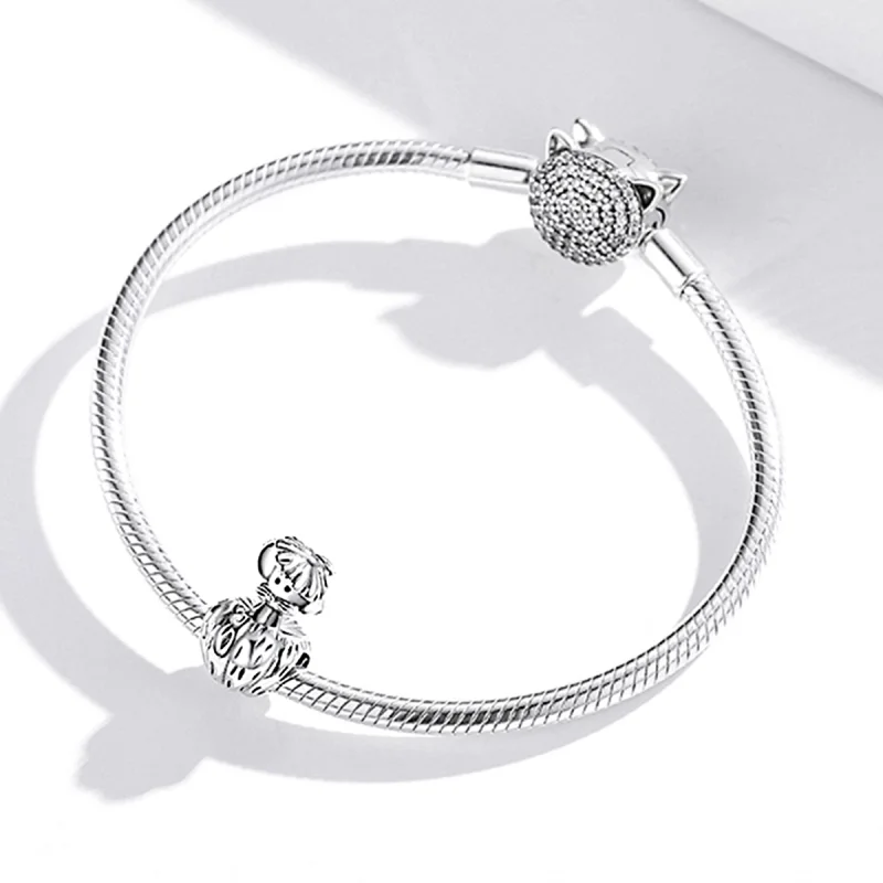 (Bild für) Pandora Style Silber „Eine Ratte, die Kürbisse stiehlt“-Charm - SCC1927 - Ansicht 3