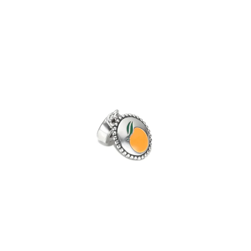 (Bild für) Runder Anhänger mit orangefarbenem Motiv von PANDORA - 791169C00_E026 - Ansicht 4