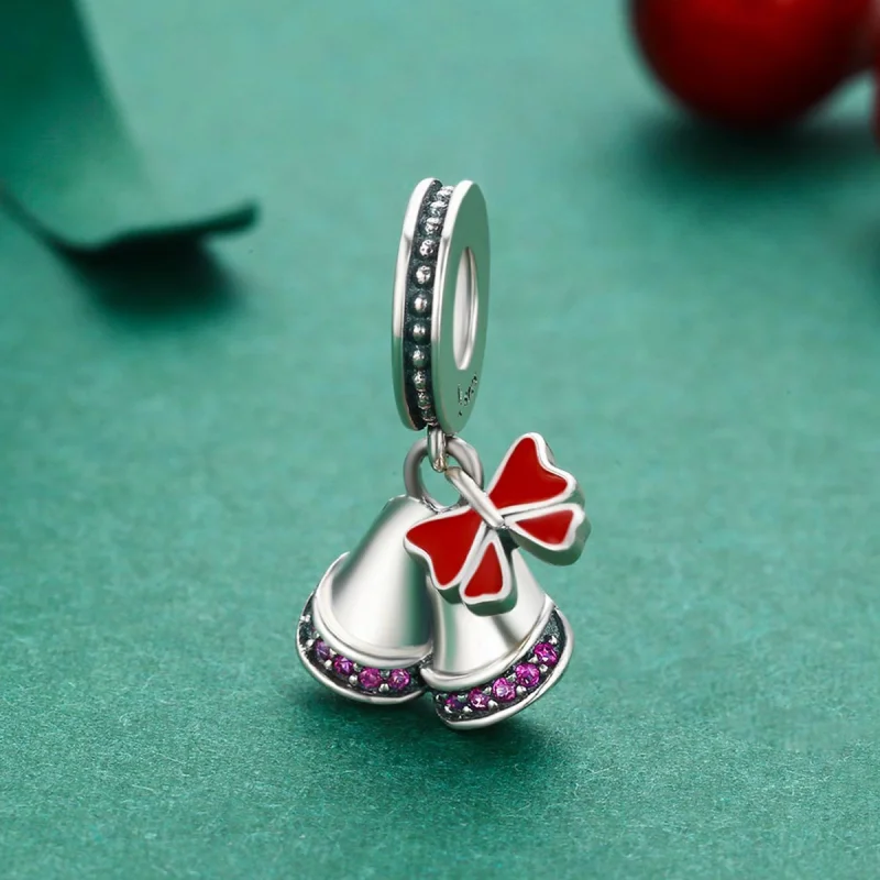 (Bild für) Schöner Glocken-Charm im Pandora-Stil aus Silber - SCC233 - Ansicht 3