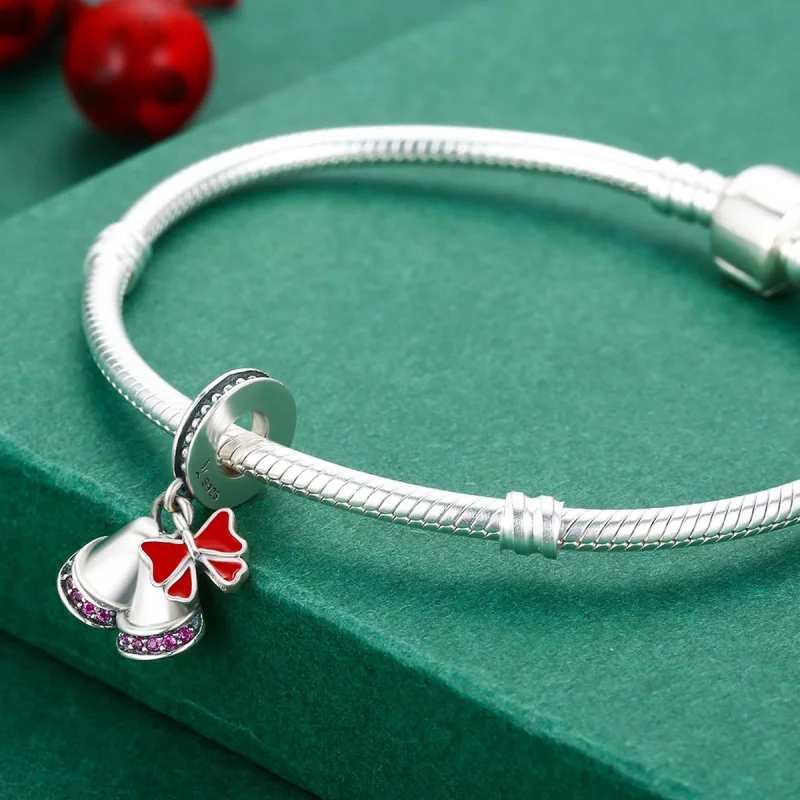 (Bild für) Schöner Glocken-Charm im Pandora-Stil aus Silber - SCC233 - Ansicht 5