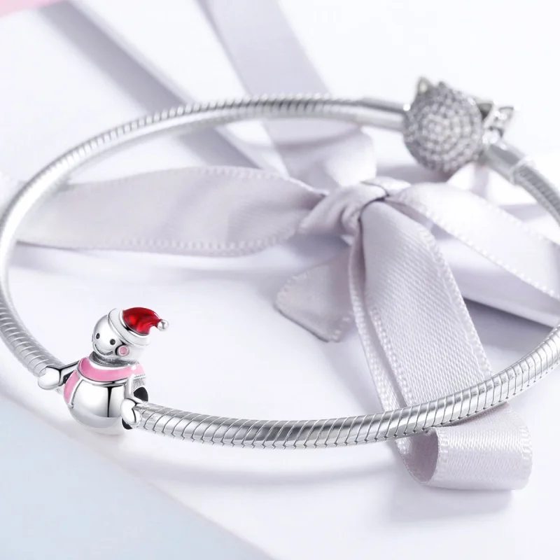 (Bild für) Silberner „Miss Snow“-Charm im Pandora-Stil - SCC854 - Ansicht 4