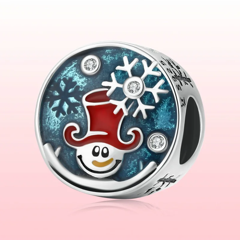 (Bild für) Silberner Weihnachtsclown-Charm im Pandora-Stil - SCC2038 - Ansicht 6