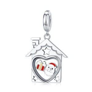 (Bild für) Silberner Weihnachtsmann-Charm im Pandora-Stil - SCC1357