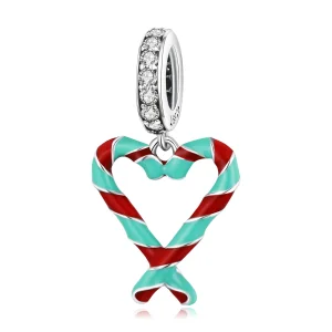 (Bild für) Silberner Zuckerrohr-Candy-Charm im Pandora-Stil - SCC2039