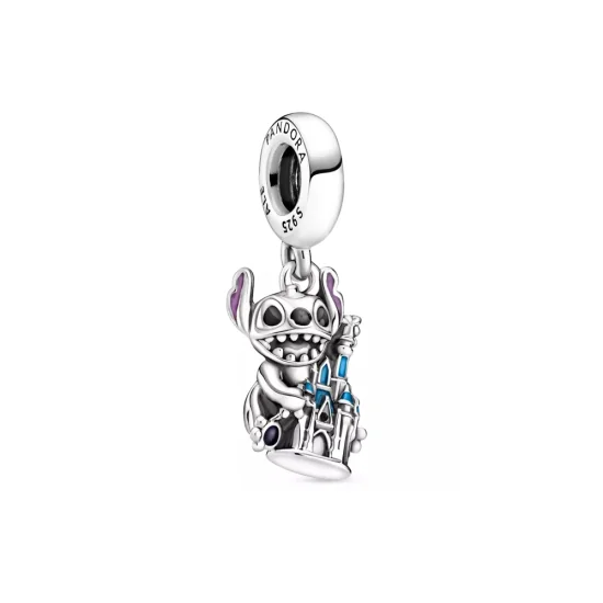 (Bild für) Stitch and Fantasyland Castle Figuraler Charm von Pandora - P400942464807