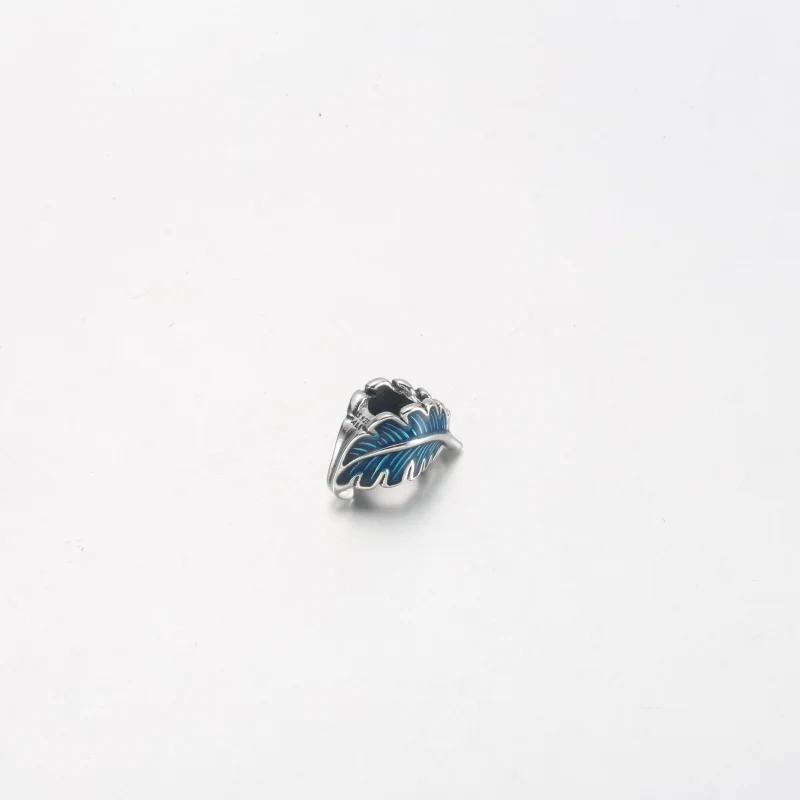 (Bild für) PANDORA Blauer gebogener Feder-Charm - 792576C01 - Ansicht 6