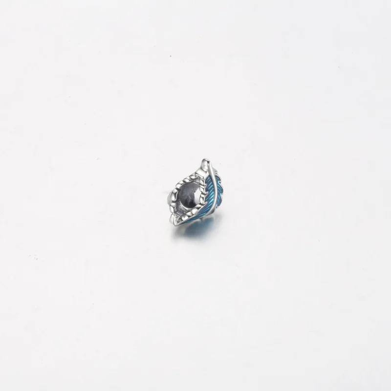 (Bild für) PANDORA Blauer gebogener Feder-Charm - 792576C01 - Ansicht 11