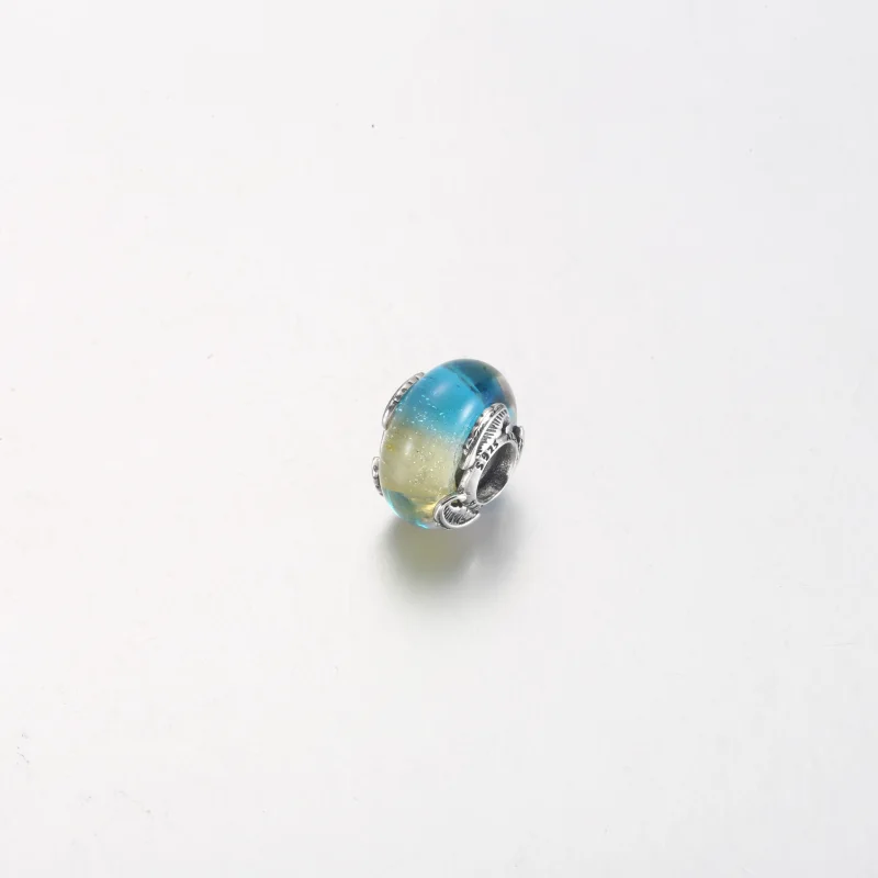 (Bild für) PANDORA Charm aus mehrfarbigem Muranoglas und gebogenen Federn - 792577C00 - Ansicht 9