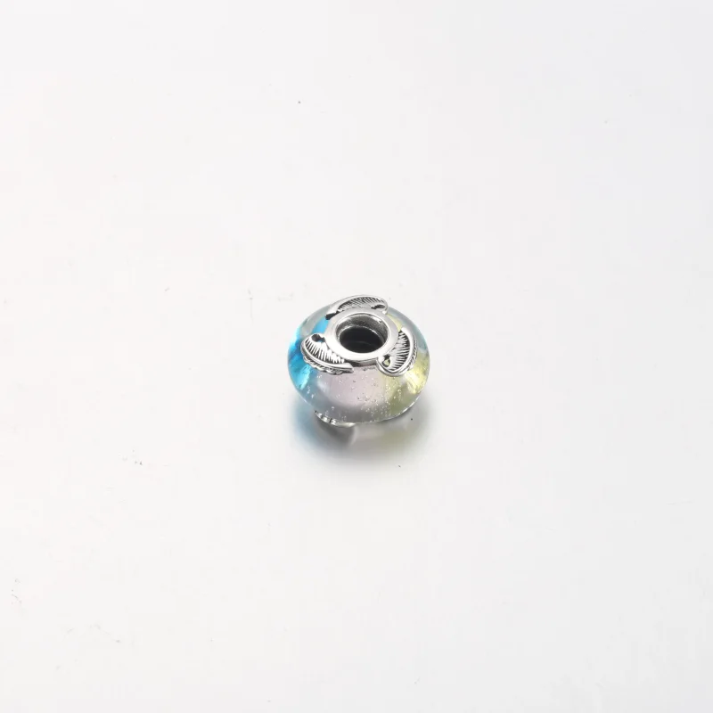 (Bild für) PANDORA Charm aus mehrfarbigem Muranoglas und gebogenen Federn - 792577C00 - Ansicht 10