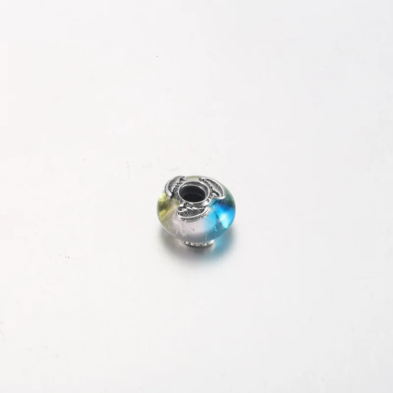 (Bild für) PANDORA Charm aus mehrfarbigem Muranoglas und gebogenen Federn - 792577C00 - Ansicht 11
