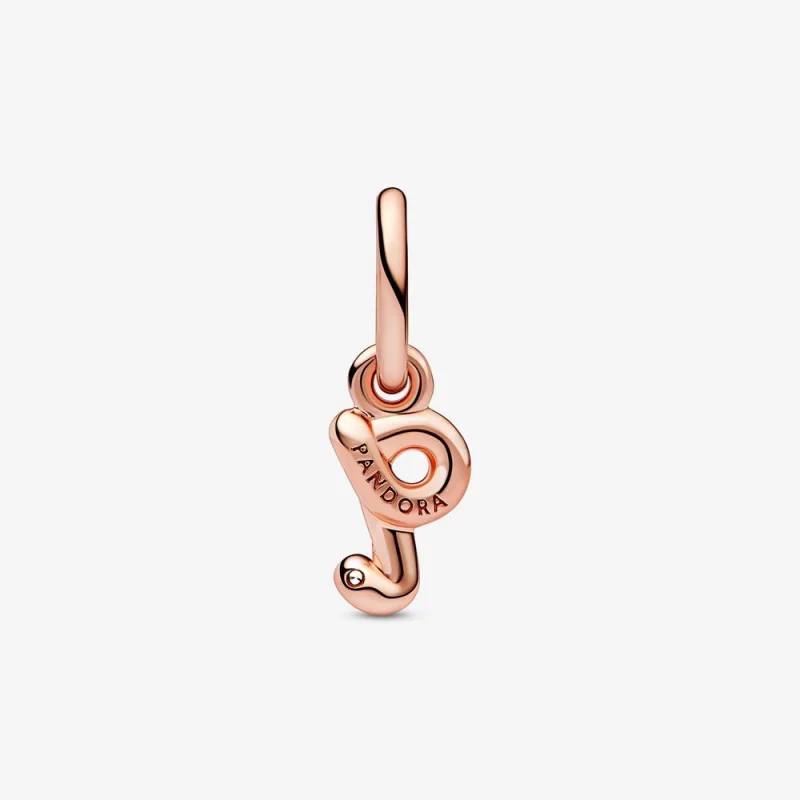 (Bild für) PANDORA-Charm mit Buchstabe Q und Skript-Alphabet - 782476C01 - Ansicht 3