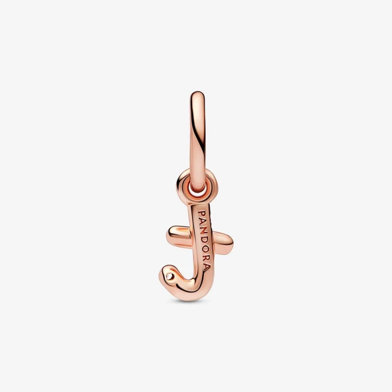(Bild für) PANDORA-Charm mit Buchstabe T-Schriftzug und Alphabet-Anhänger - 782469C01 - Ansicht 3