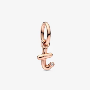 (Bild für) PANDORA-Charm mit Buchstabe T-Schriftzug und Alphabet-Anhänger - 782469C01