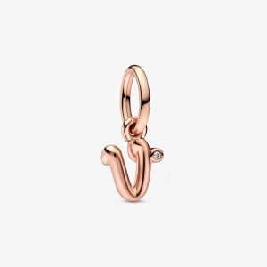 (Bild für) PANDORA-Charm mit Buchstabe V-Schriftzug und Alphabet-Anhänger - 782480C01