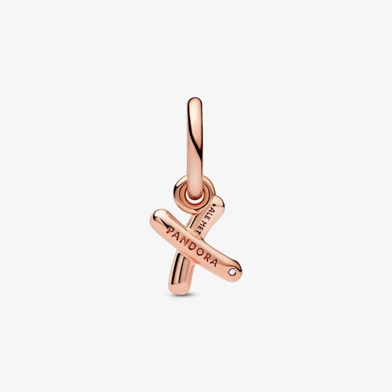 (Bild für) PANDORA-Charm mit Buchstabe X und Skript-Alphabet - 782482C01 - Ansicht 3