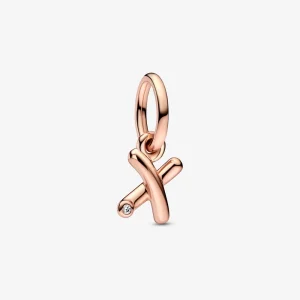 (Bild für) PANDORA-Charm mit Buchstabe X und Skript-Alphabet - 782482C01
