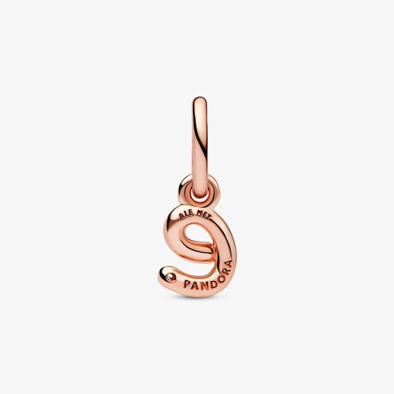 (Bild für) PANDORA-Charm mit dem Buchstaben „E“ und Skript-Alphabet - 782463C01 - Ansicht 3