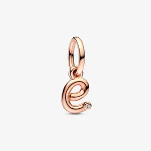 (Bild für) PANDORA-Charm mit dem Buchstaben „E“ und Skript-Alphabet - 782463C01