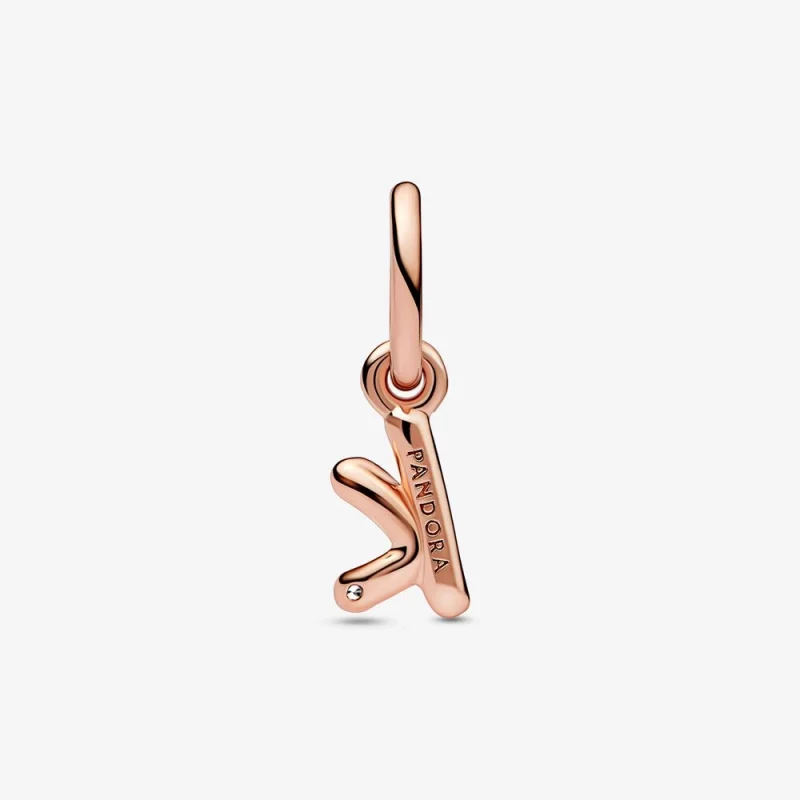 (Bild für) PANDORA-Charm mit dem Buchstaben „K“ und Skript-Alphabet - 782460C01 - Ansicht 3