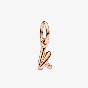 (Bild für) PANDORA-Charm mit dem Buchstaben „K“ und Skript-Alphabet - 782460C01