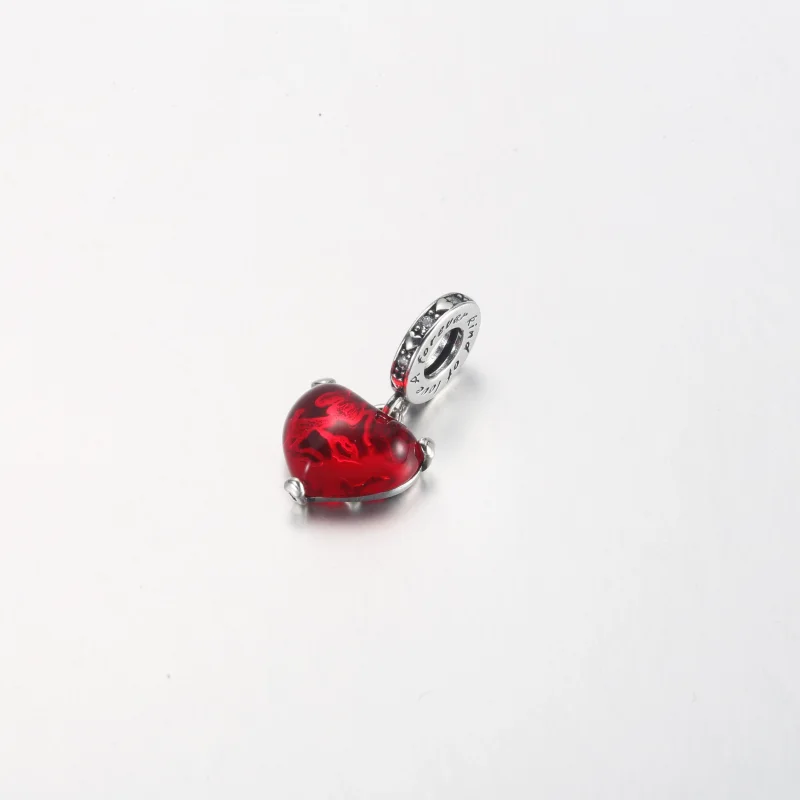 (Bild für) PANDORA Disney Mickey & Minnie Mouse Kiss Roter Murano-Glas-Anhänger - 792522C01 - Ansicht 5