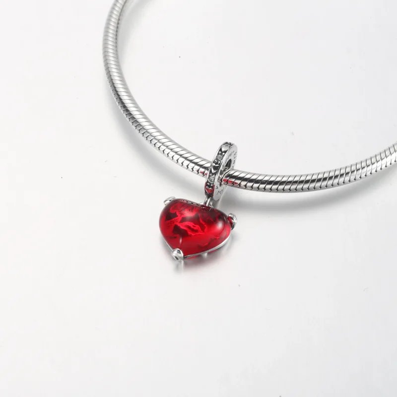 (Bild für) PANDORA Disney Mickey & Minnie Mouse Kiss Roter Murano-Glas-Anhänger - 792522C01 - Ansicht 7
