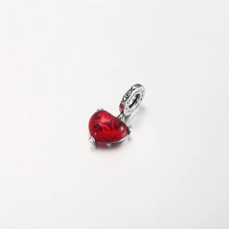(Bild für) PANDORA Disney Mickey & Minnie Mouse Kiss Roter Murano-Glas-Anhänger - 792522C01 - Ansicht 8