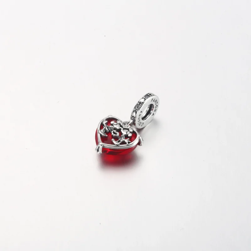 (Bild für) PANDORA Disney Mickey & Minnie Mouse Kiss Roter Murano-Glas-Anhänger - 792522C01 - Ansicht 9