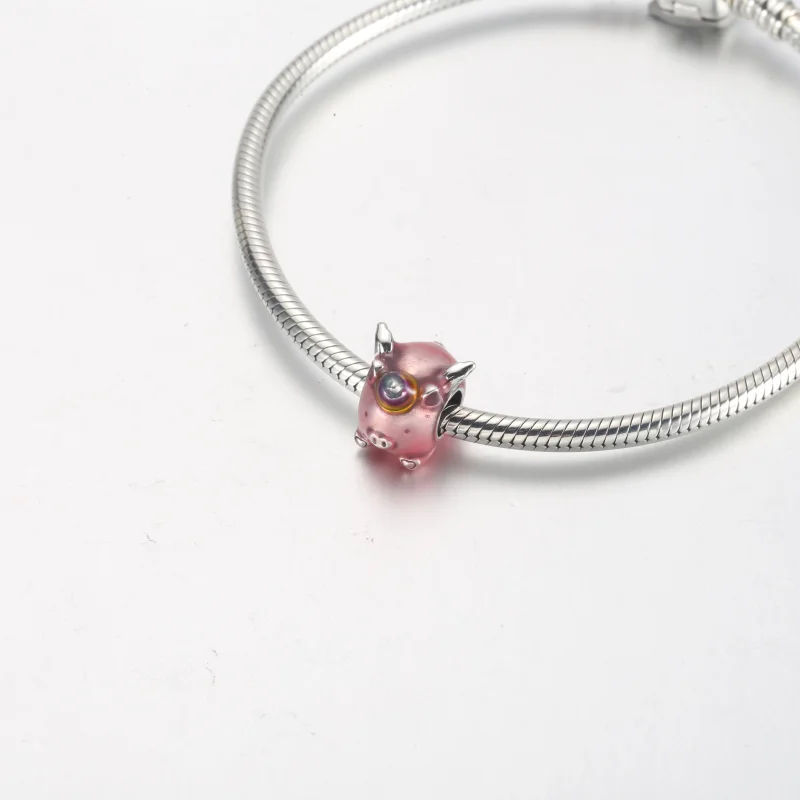(Bild für) PANDORA Fliegendes Einhorn-Schwein-Charm - 792573C01 - Ansicht 8