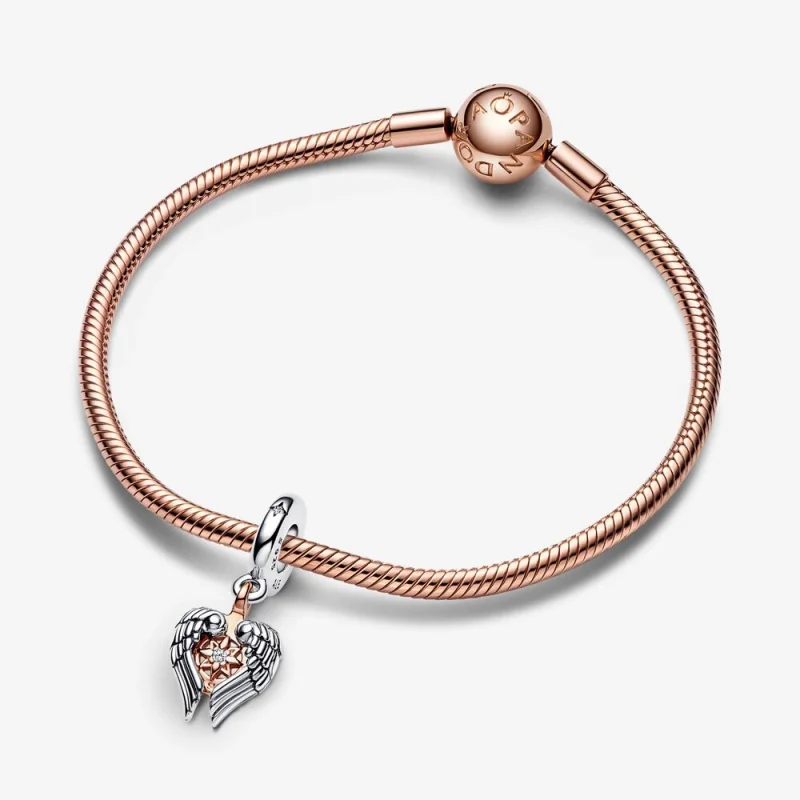 (Bild für) PANDORA Himmlischer Kompass-Engelsflügel-Anhänger - 782359C01 - Ansicht 4