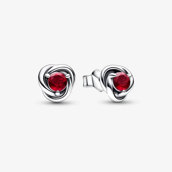 (Bild für) PANDORA July True Red Eternity Circle Ohrstecker - 292334C01