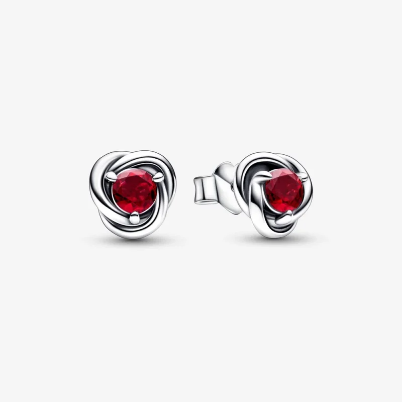 (Bild für) PANDORA July True Red Eternity Circle Ohrstecker - 292334C01