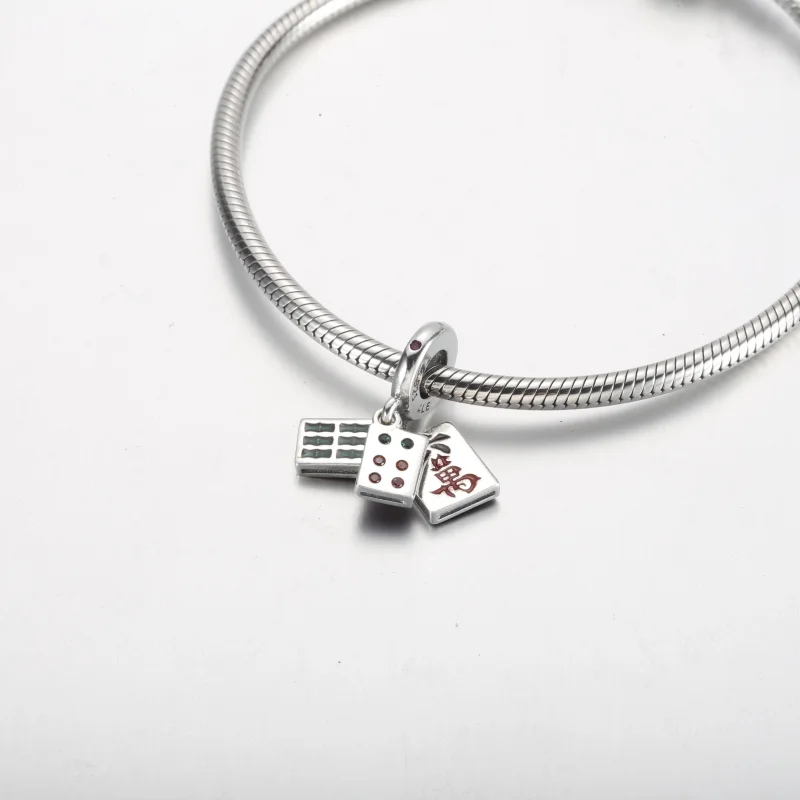 (Bild für) PANDORA Mahjong Triple Dangle Charm - 792523C01 - Ansicht 7