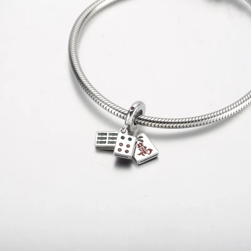 (Bild für) PANDORA Mahjong Triple Dangle Charm - 792523C01 - Ansicht 10