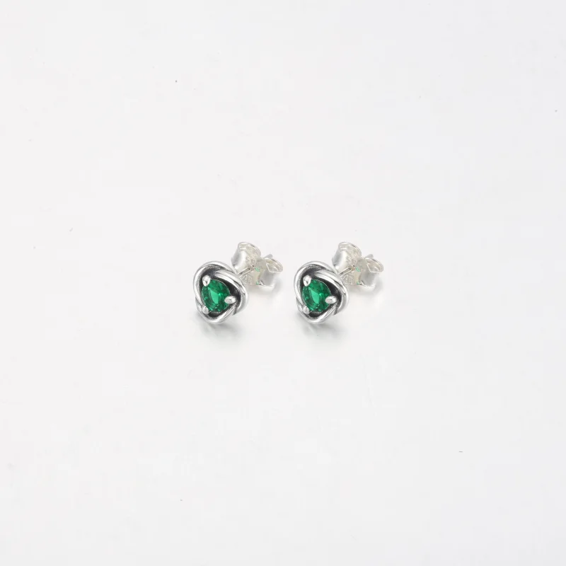 (Bild für) PANDORA March Sea Aqua Blue Eternity Circle Ohrstecker - 292334C09 - Ansicht 5
