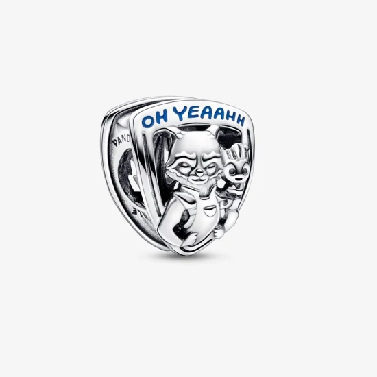 (Bild für) PANDORA Marvel Guardians of the Galaxy Rocket Raccoon & Groot Emblem Charm - 792565C01