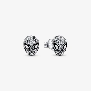 (Bild für) PANDORA Marvel Spider-Man Mask Pavé-Ohrstecker - 292354C01