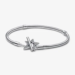 (Bild für) Pandora Moments Asymmetrischer Stern T Verschluss Schlangen Gliederarmband - 592357C01