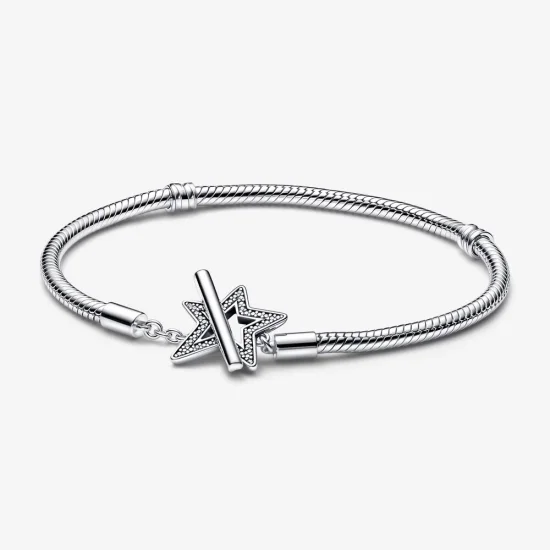 (Bild für) Pandora Moments Asymmetrischer Stern T Verschluss Schlangen Gliederarmband - 592357C01