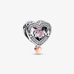 (Bild für) Pandora-Mutter- und Herz-Charm - 782653C01