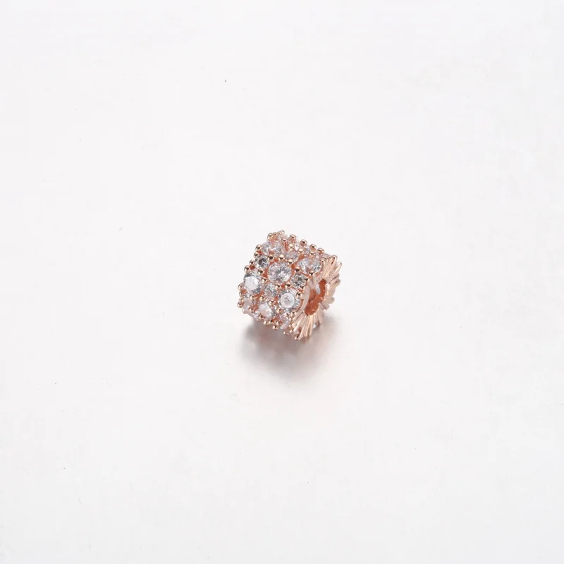 (Bild für) PANDORA Pink & Clear Sparkle Charm - 788487C01 - Ansicht 5