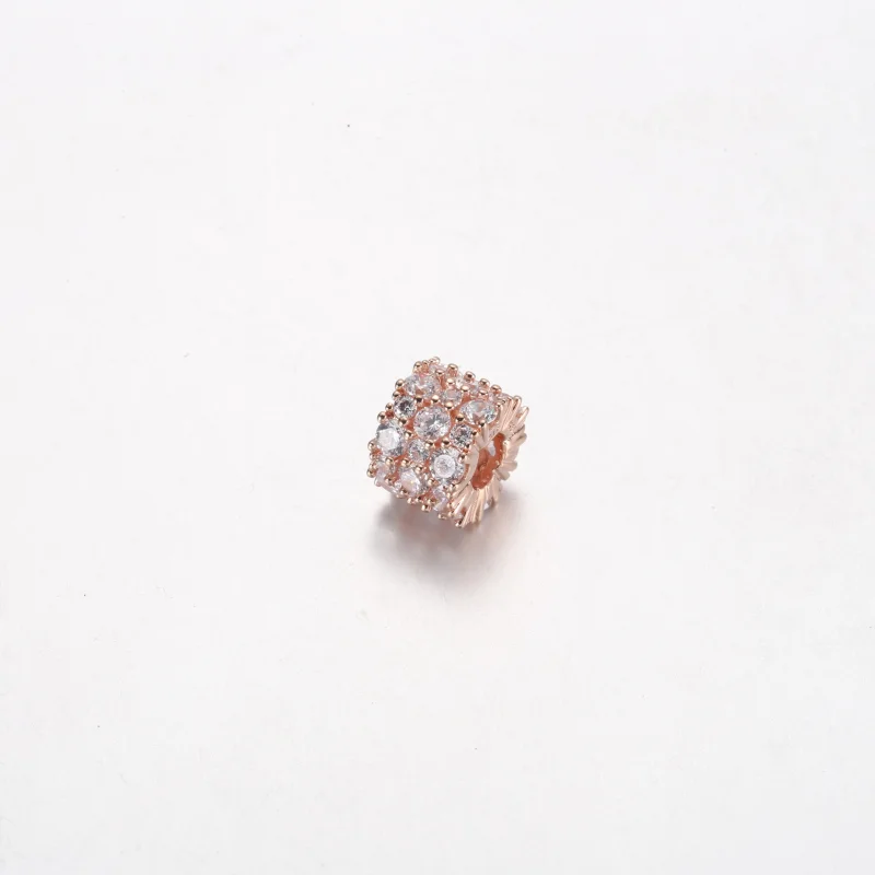 (Bild für) PANDORA Pink & Clear Sparkle Charm - 788487C01 - Ansicht 8
