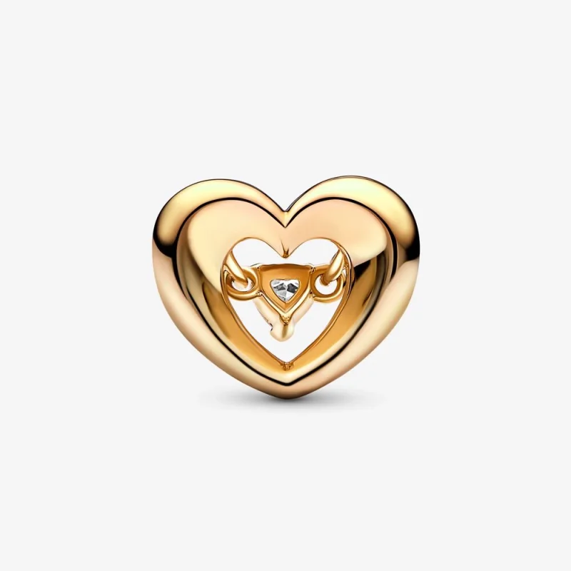 (Bild für) PANDORA Radiant Heart & Floating Stone Charm - 762493C01 - Ansicht 3