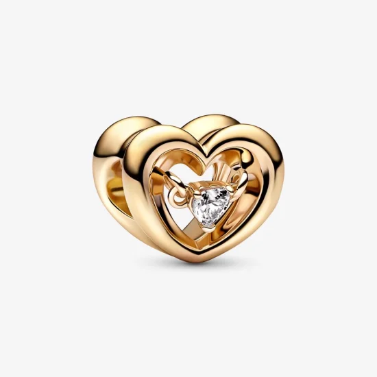 (Bild für) PANDORA Radiant Heart & Floating Stone Charm - 762493C01